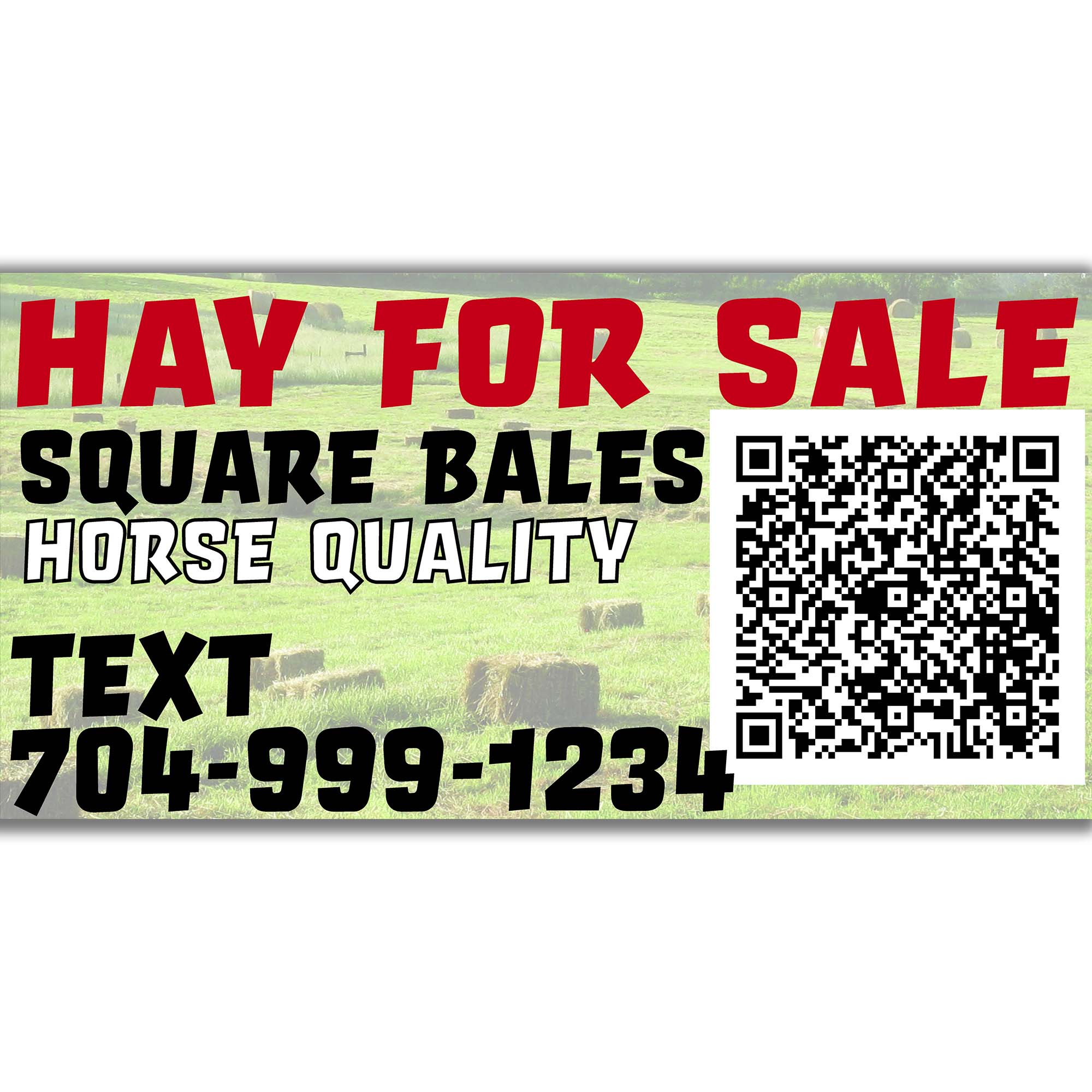 Square Hay Bale For Sale Banner SMS - Image 2