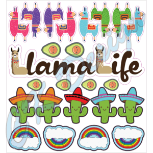 Llama Life Decal Pack