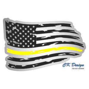 Tattered Flag Yellow Line