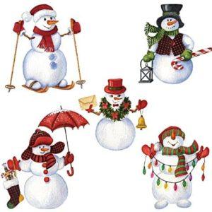 Christmas Snowmen Vinyl Decal Pack 2